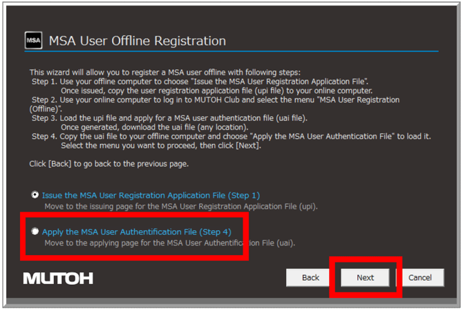 Authentication Procedure Offline 4