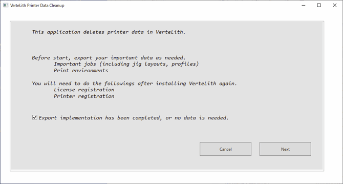 Initialization procedure Step 1