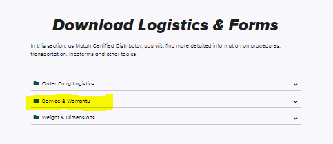 Download Logistics & Forms